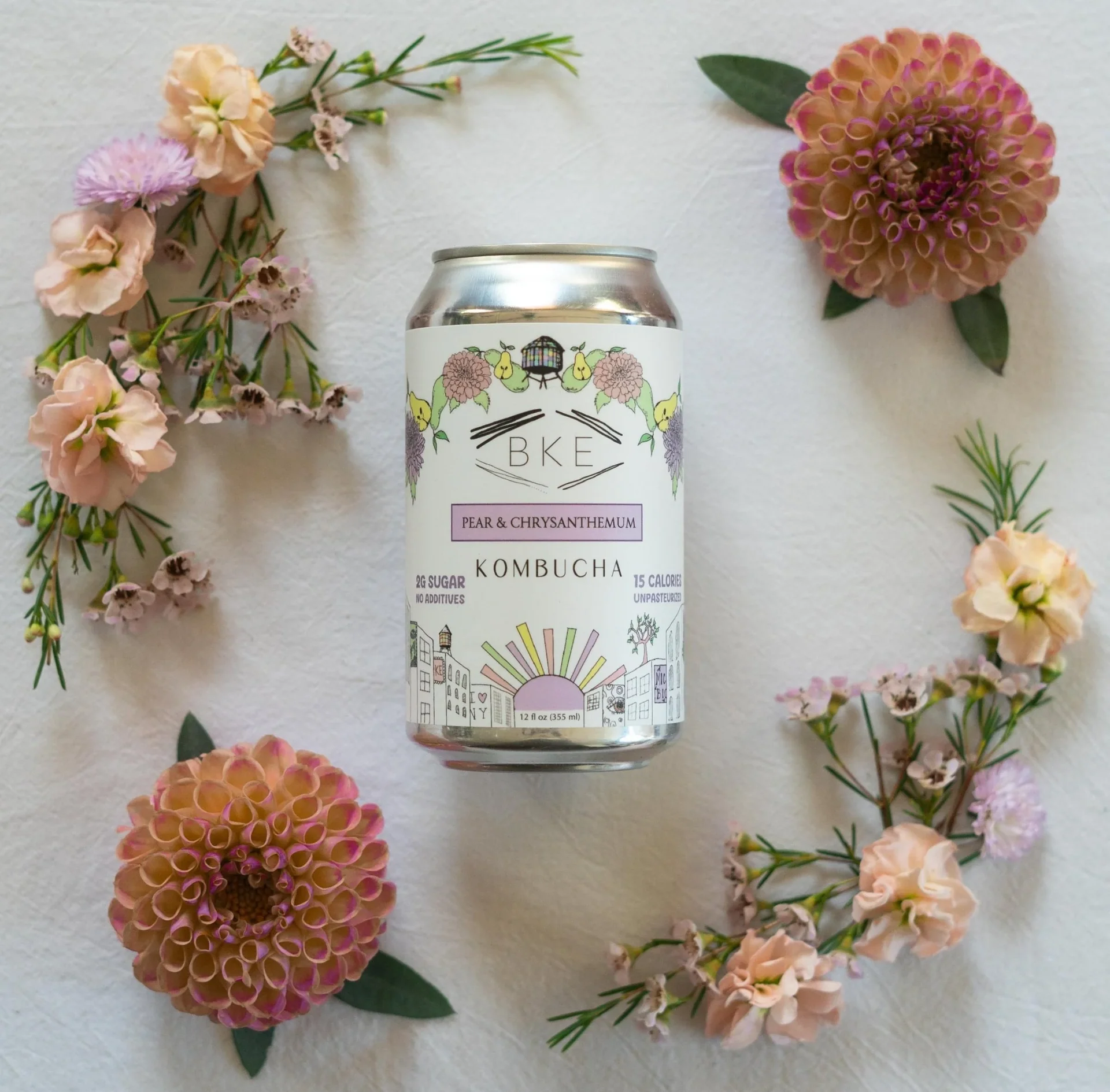Pear and Chrysanthemum