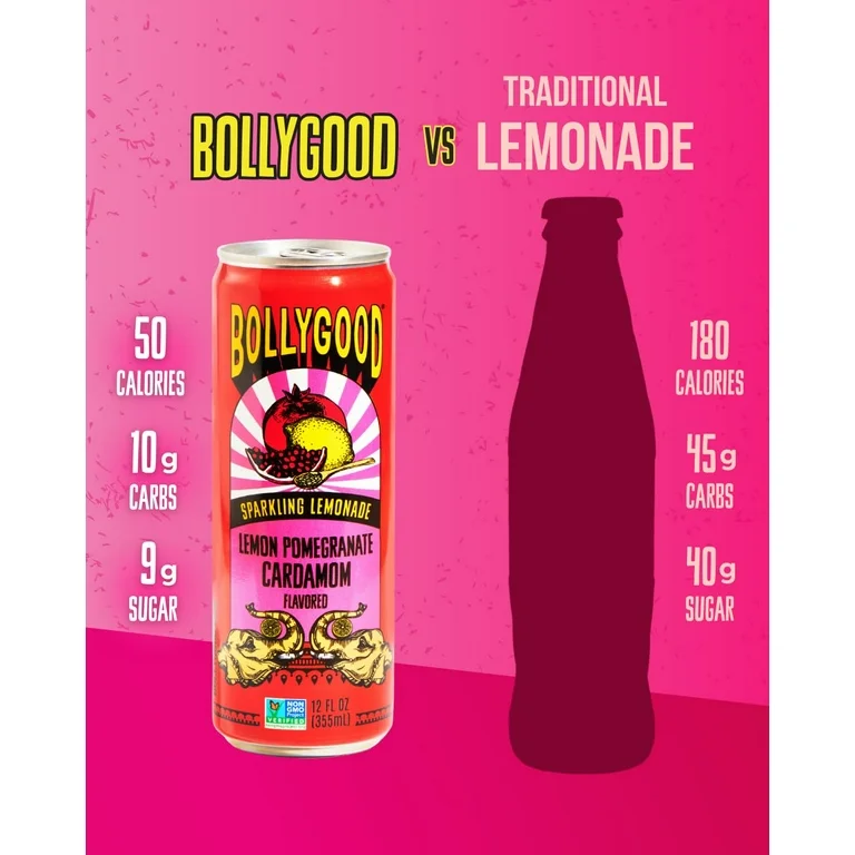 Sparkling Lemon Pomegranate Cardamom